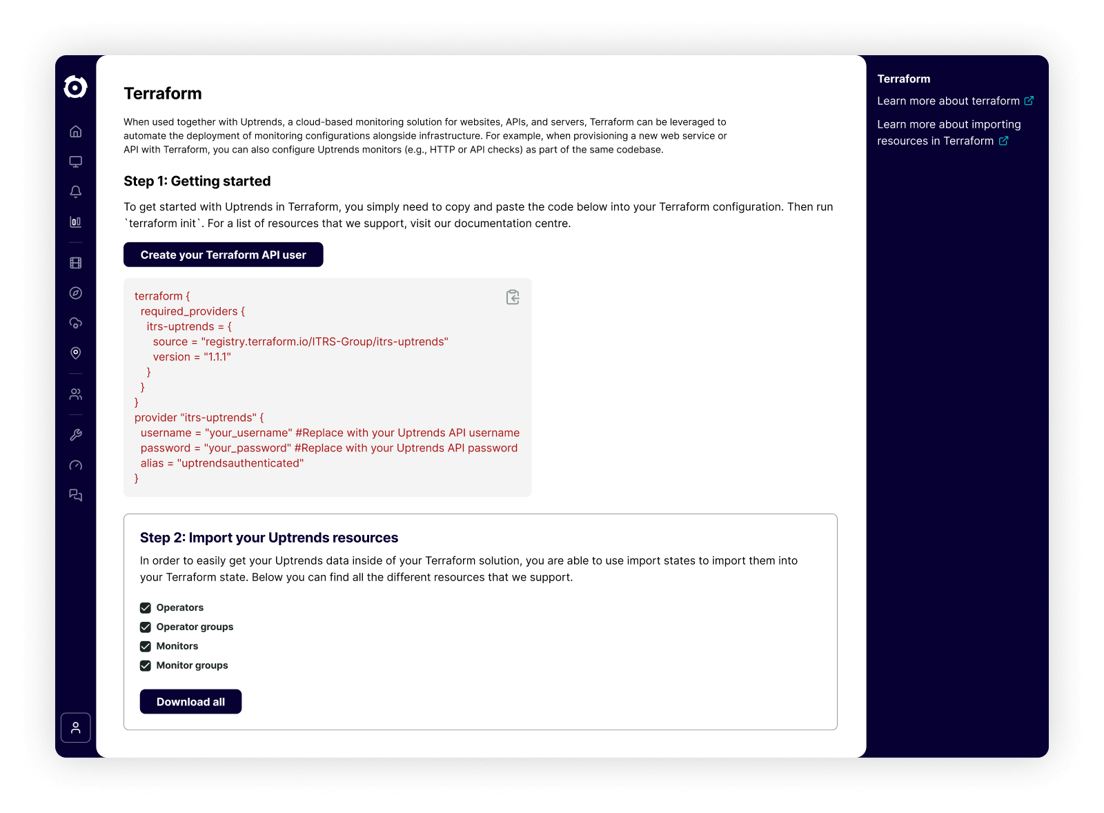 Dashboard tiles of Synthetic Monitoring, load time by checkpoint, performance and order process.